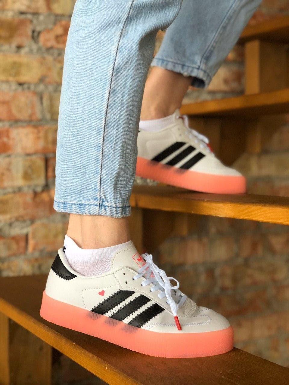 Adidas Samba White Black Pink