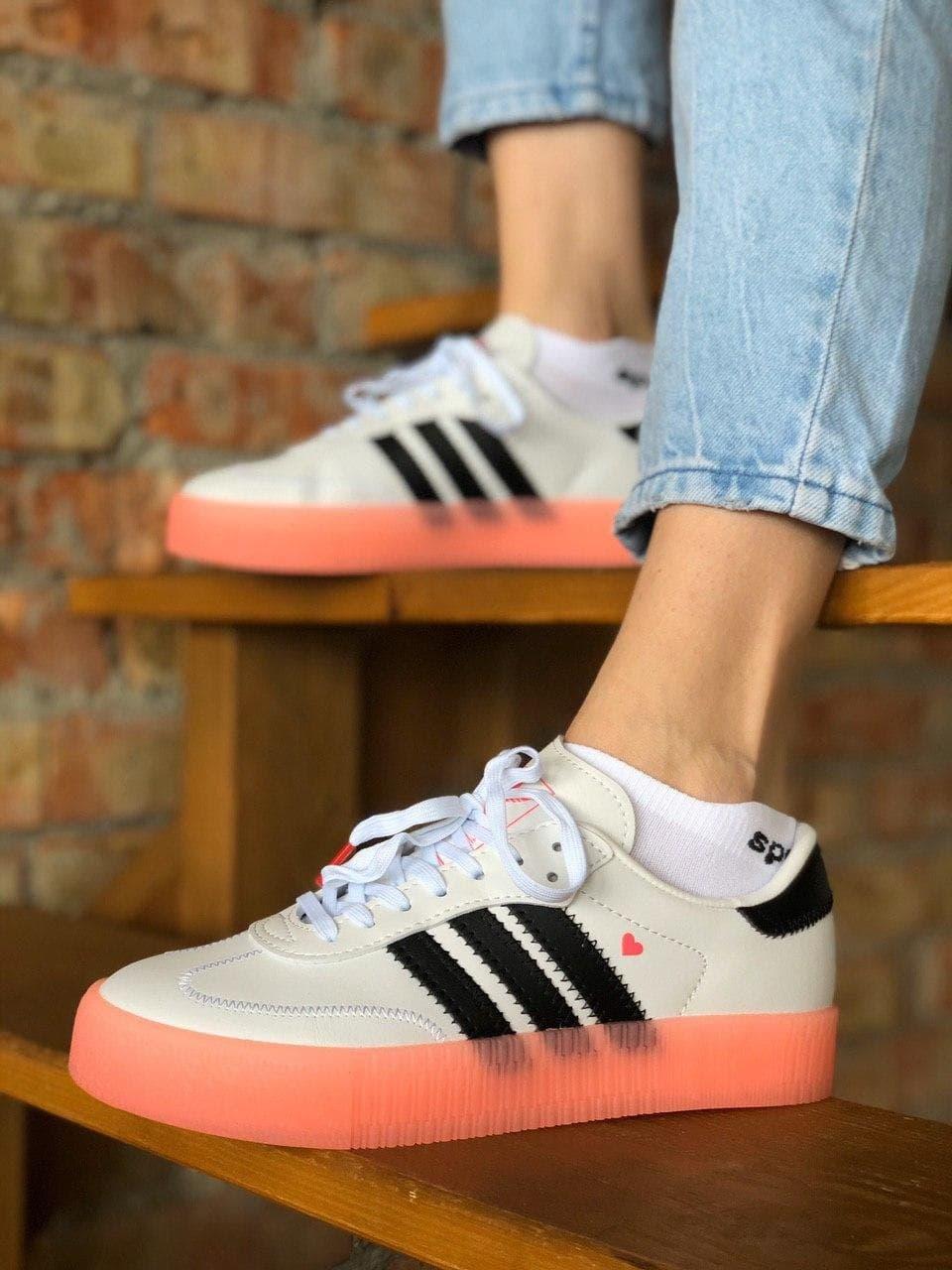 Adidas Samba White Black Pink