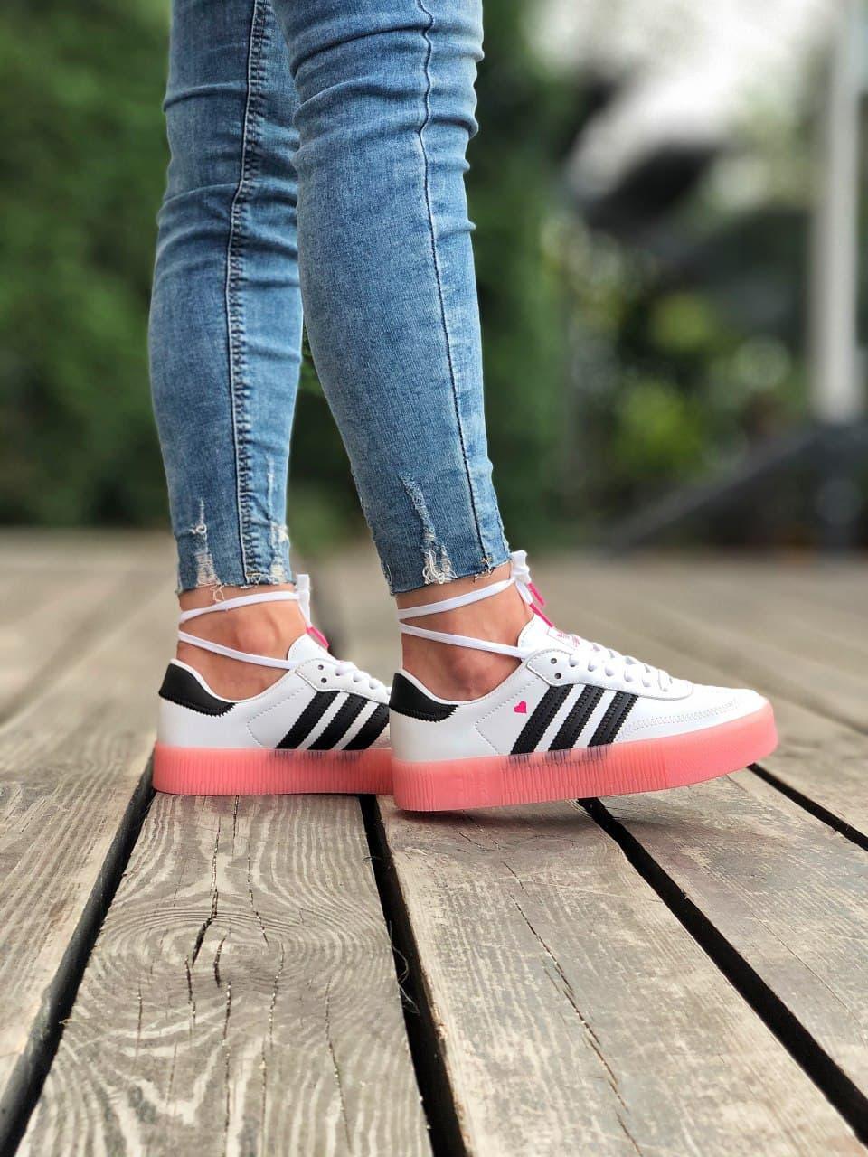 Adidas Samba White Black Pink