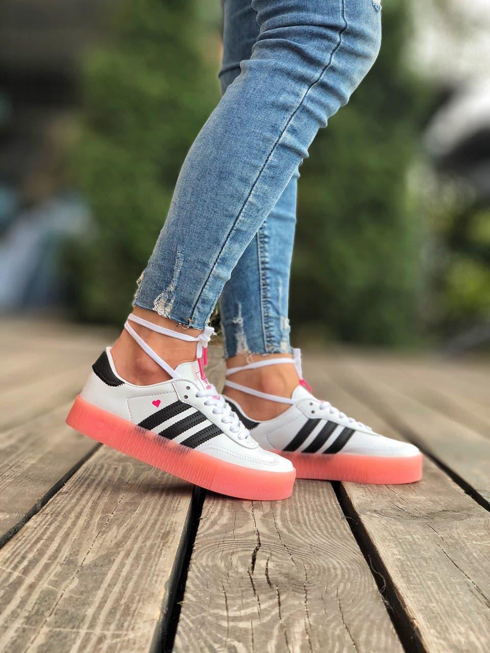 Adidas Samba White Black Pink