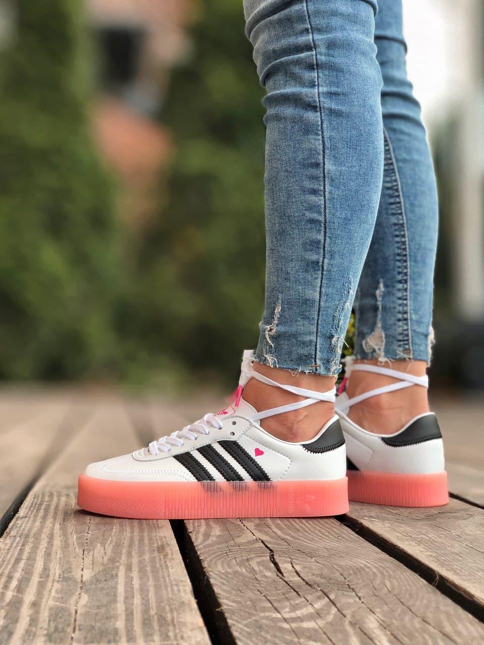 Adidas Samba White Black Pink