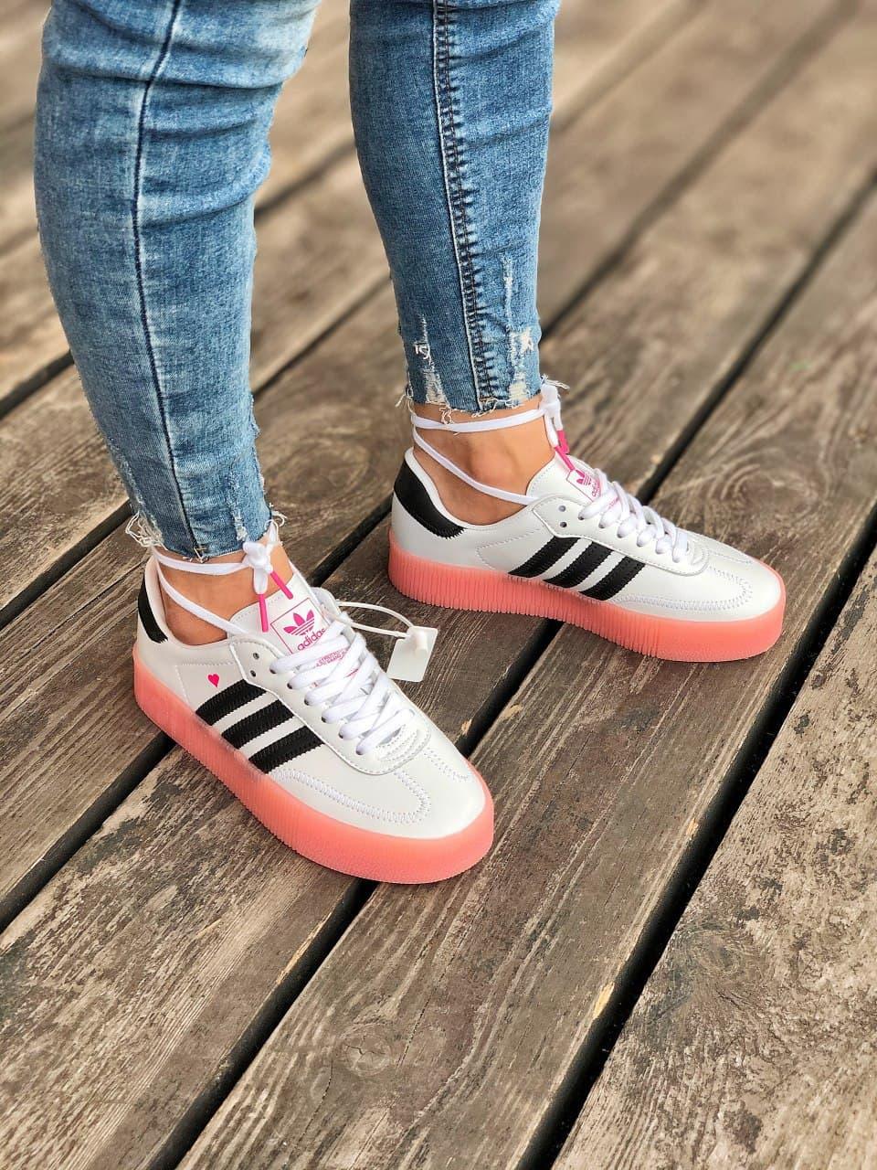 Adidas Samba White Black Pink