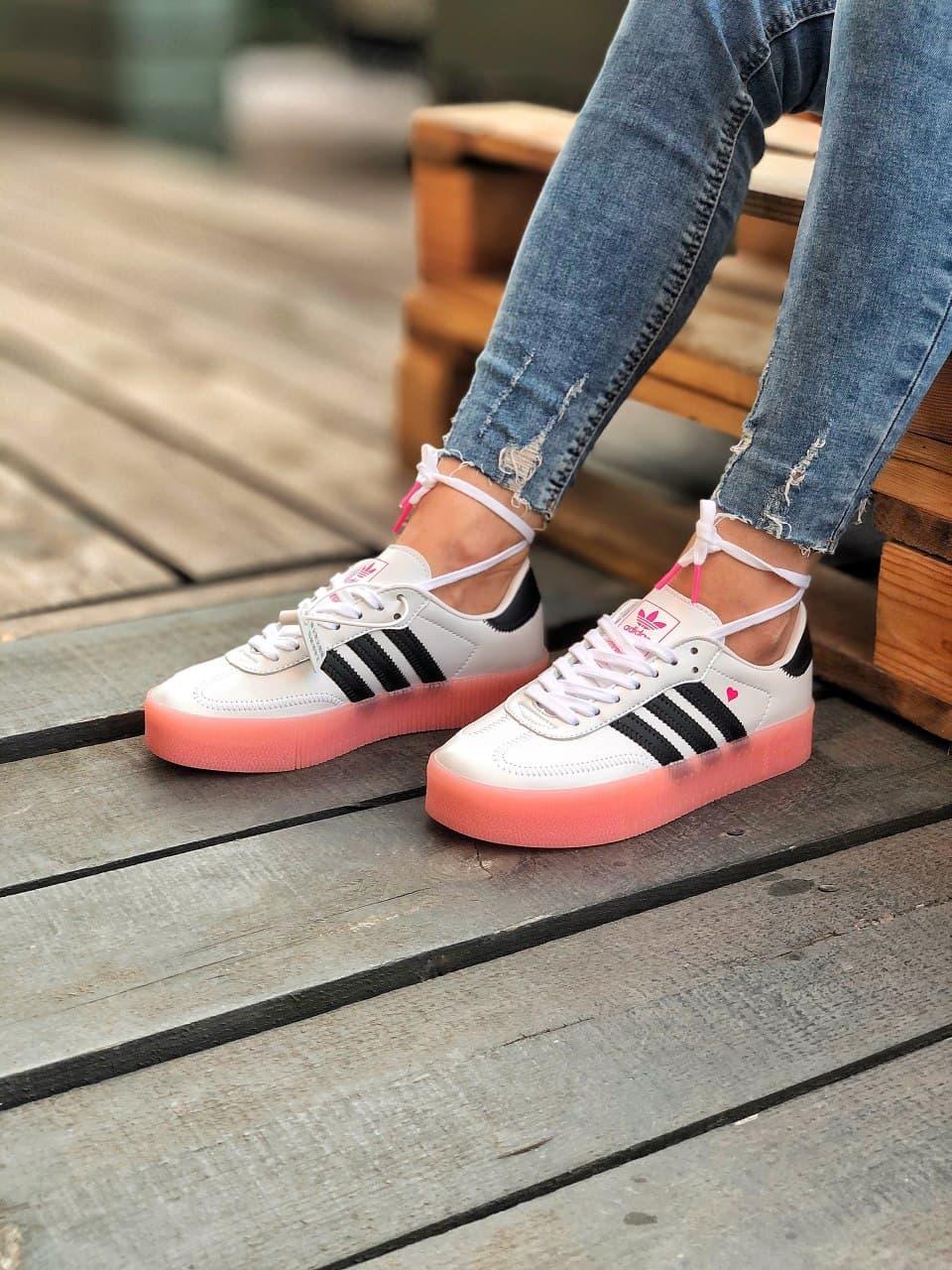Adidas Samba White Black Pink
