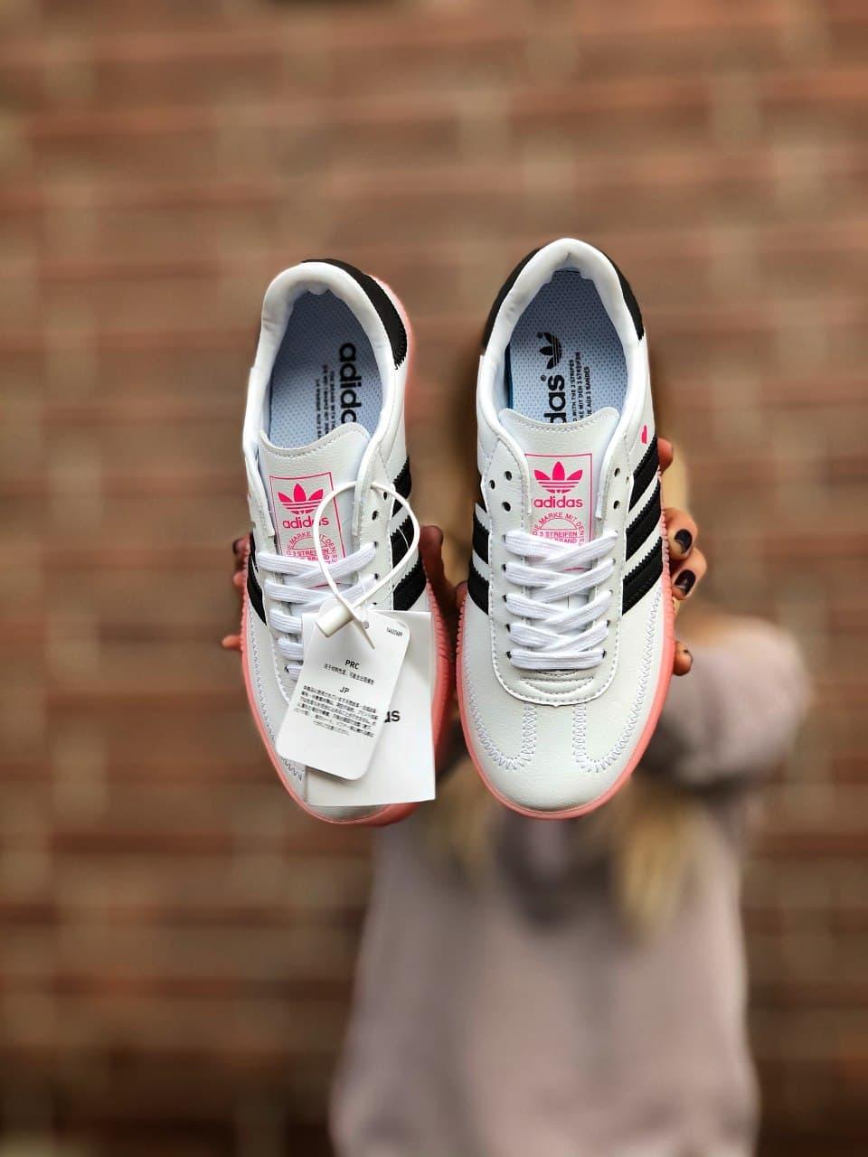 Adidas Samba White Black Pink