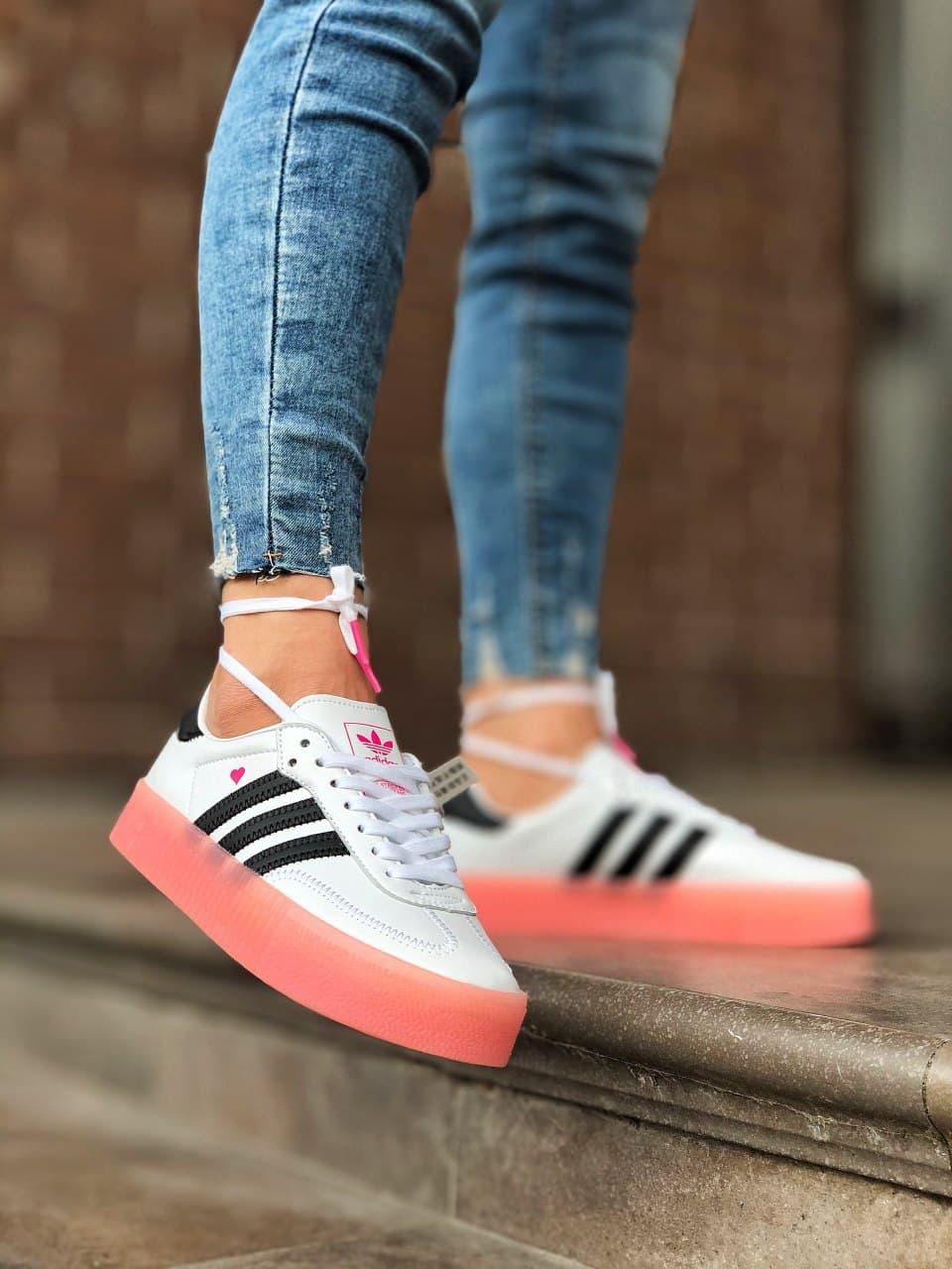 Adidas Samba White Black Pink