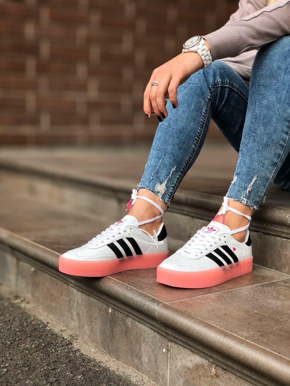 Adidas Samba White Black Pink