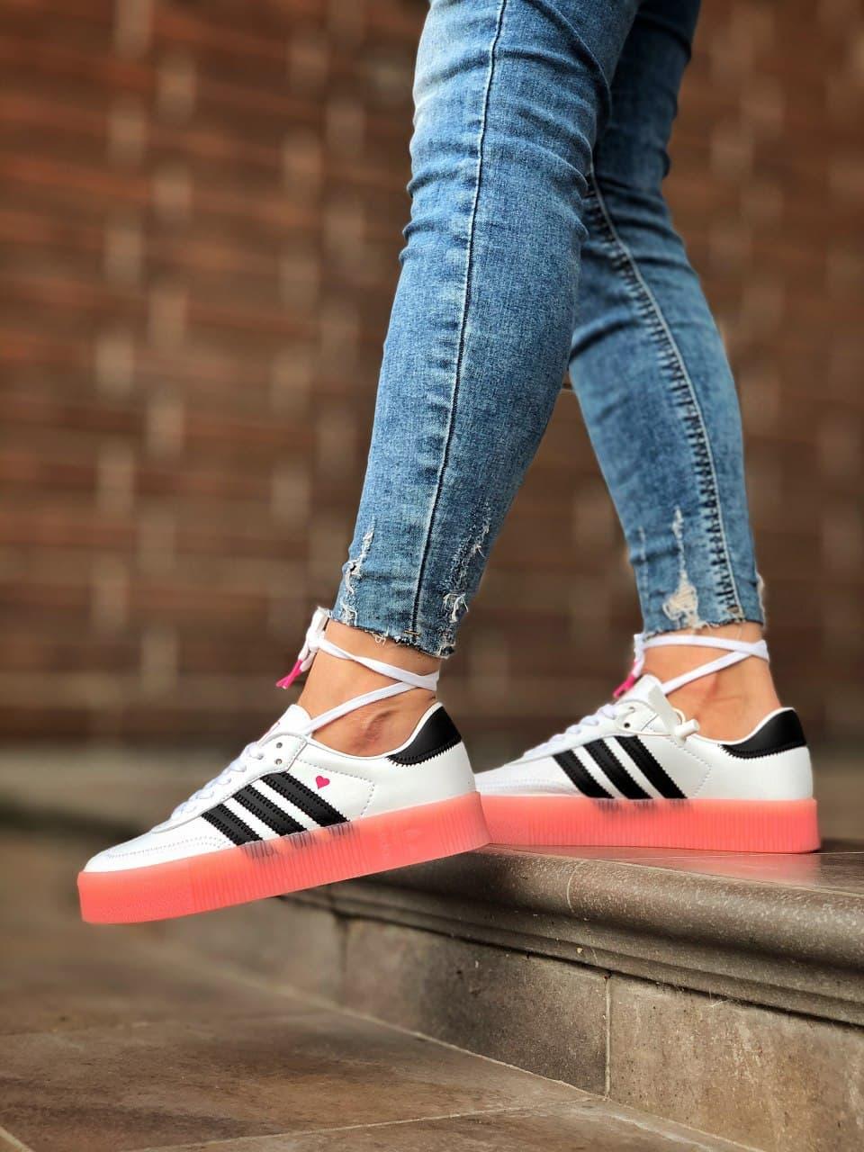 Adidas Samba White Black Pink