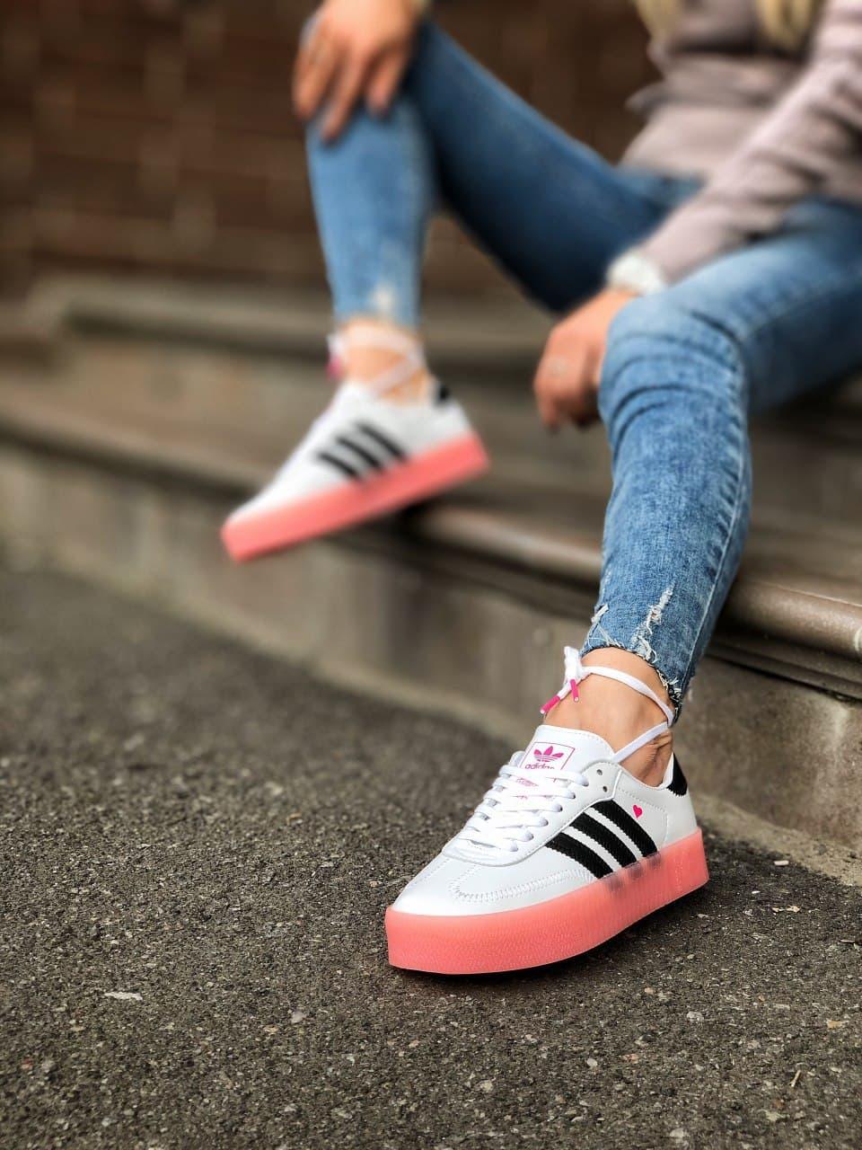 Adidas Samba White Black Pink