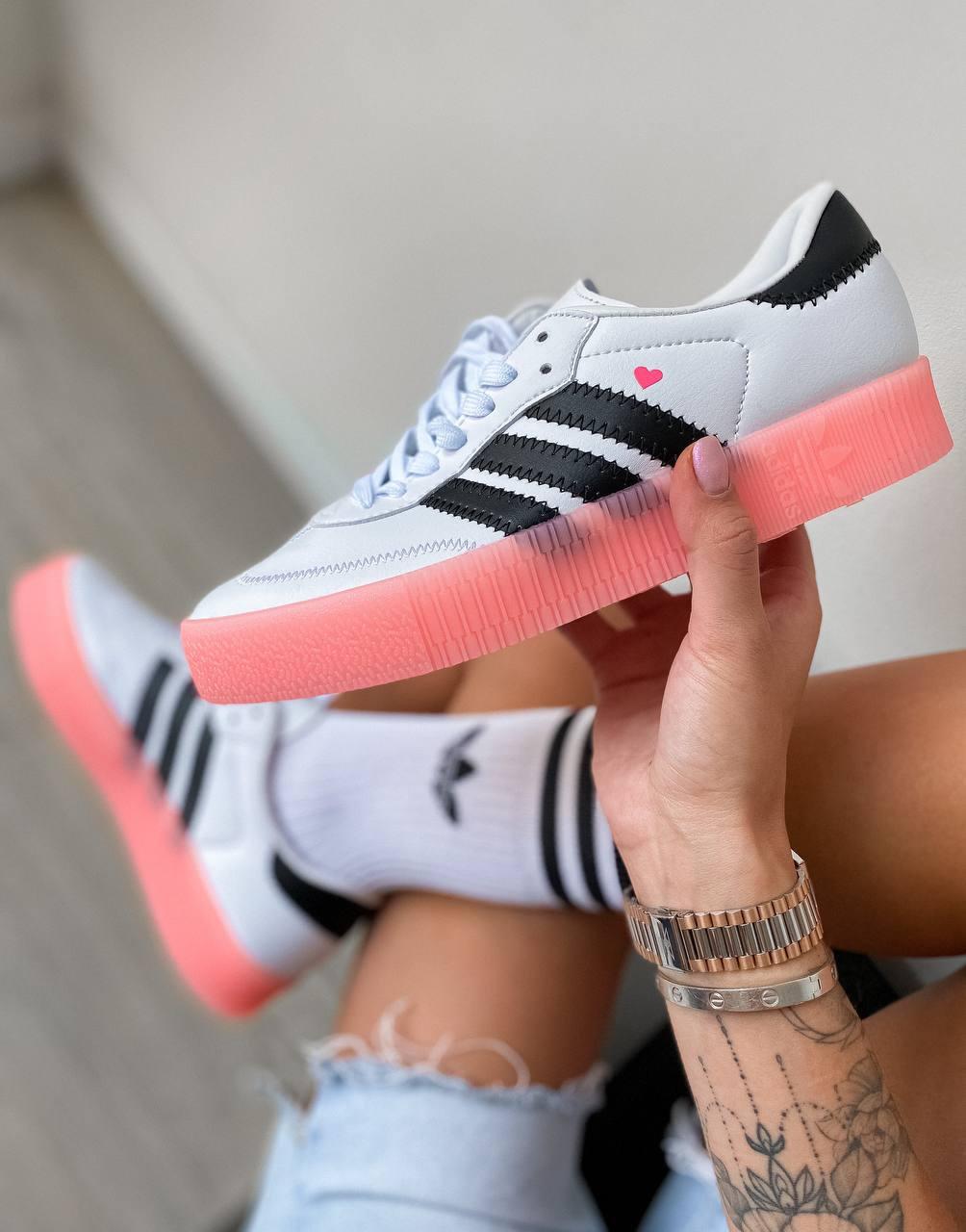 Adidas Samba White Black Pink