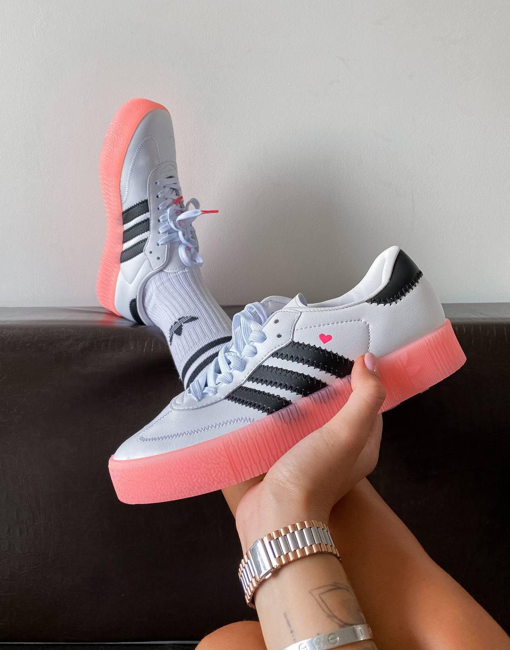 Adidas Samba White Black Pink