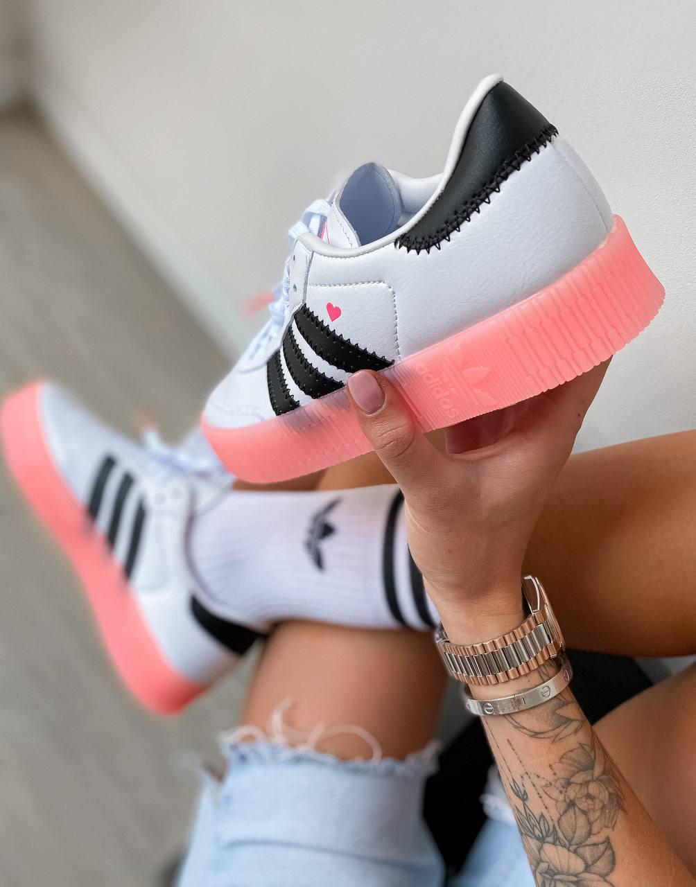Adidas Samba White Black Pink
