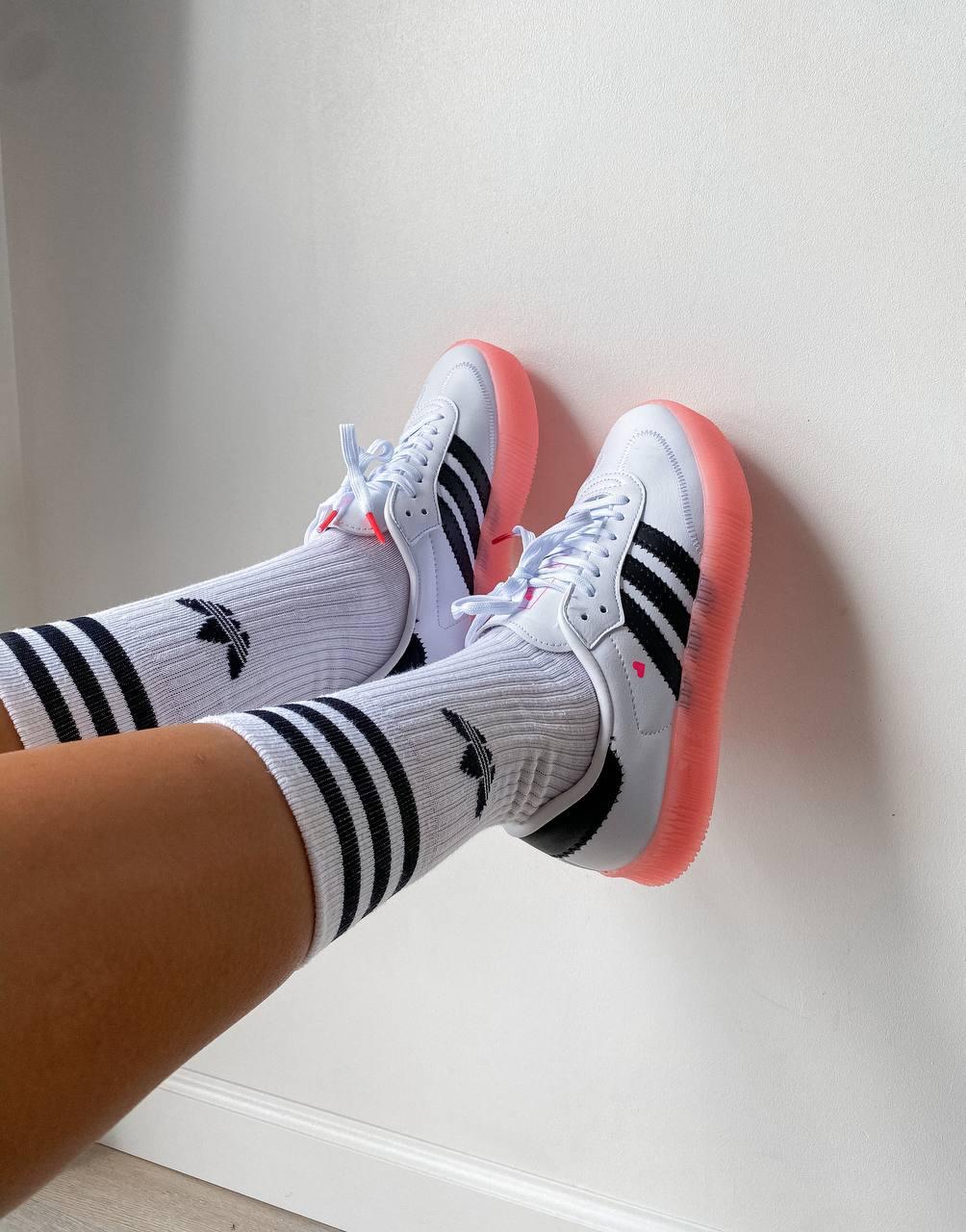 Adidas Samba White Black Pink