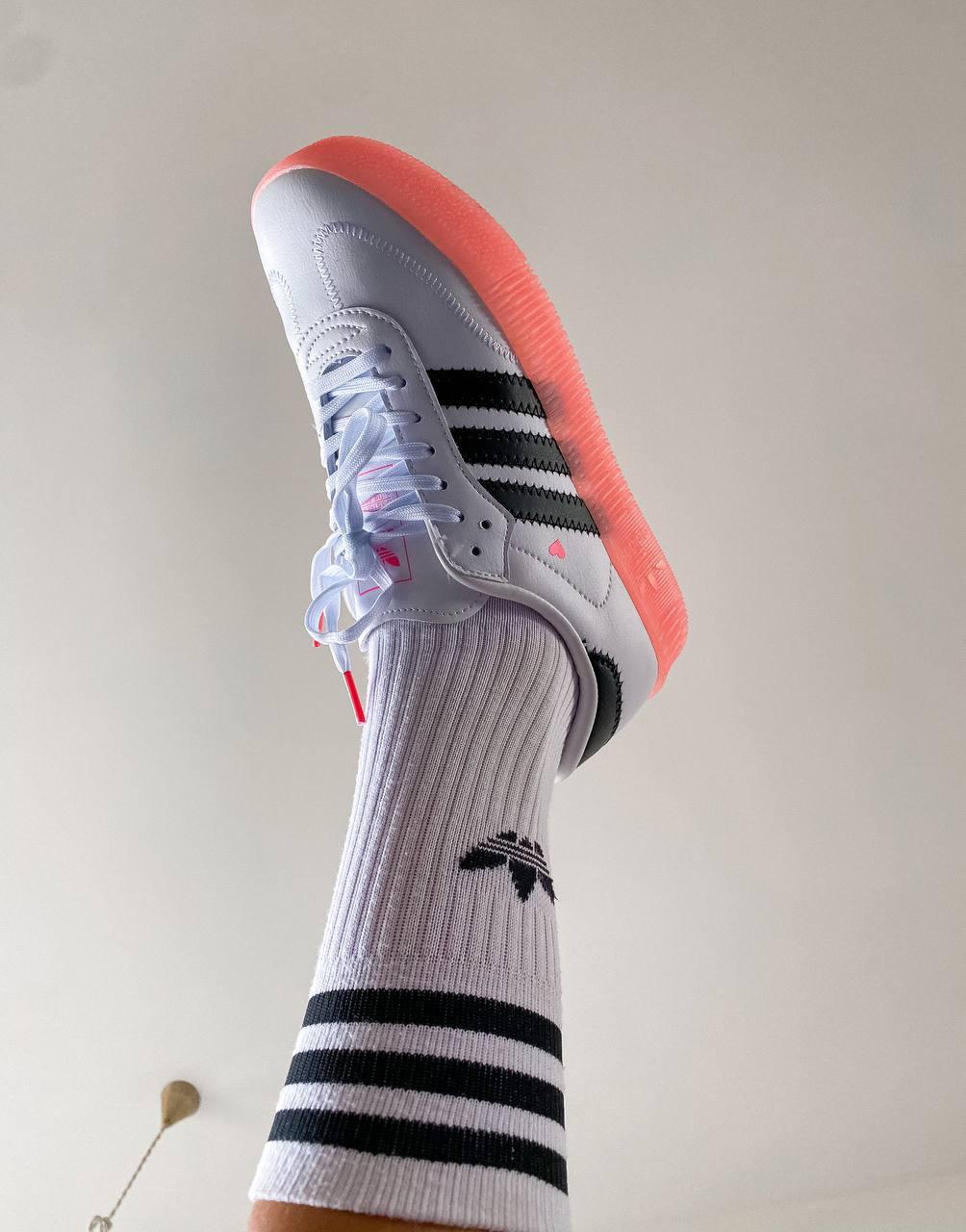 Adidas Samba White Black Pink