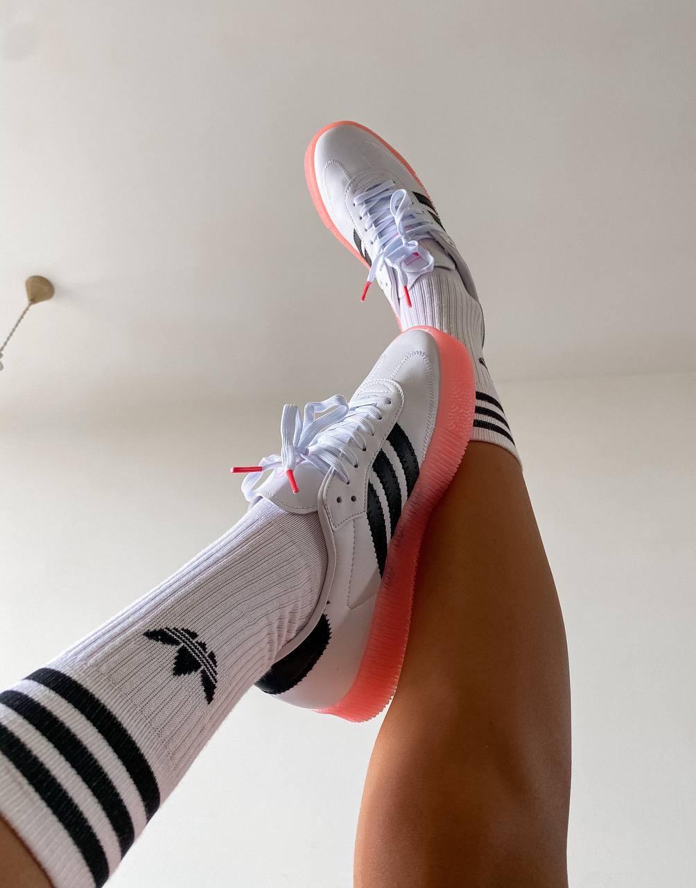 Adidas Samba White Black Pink
