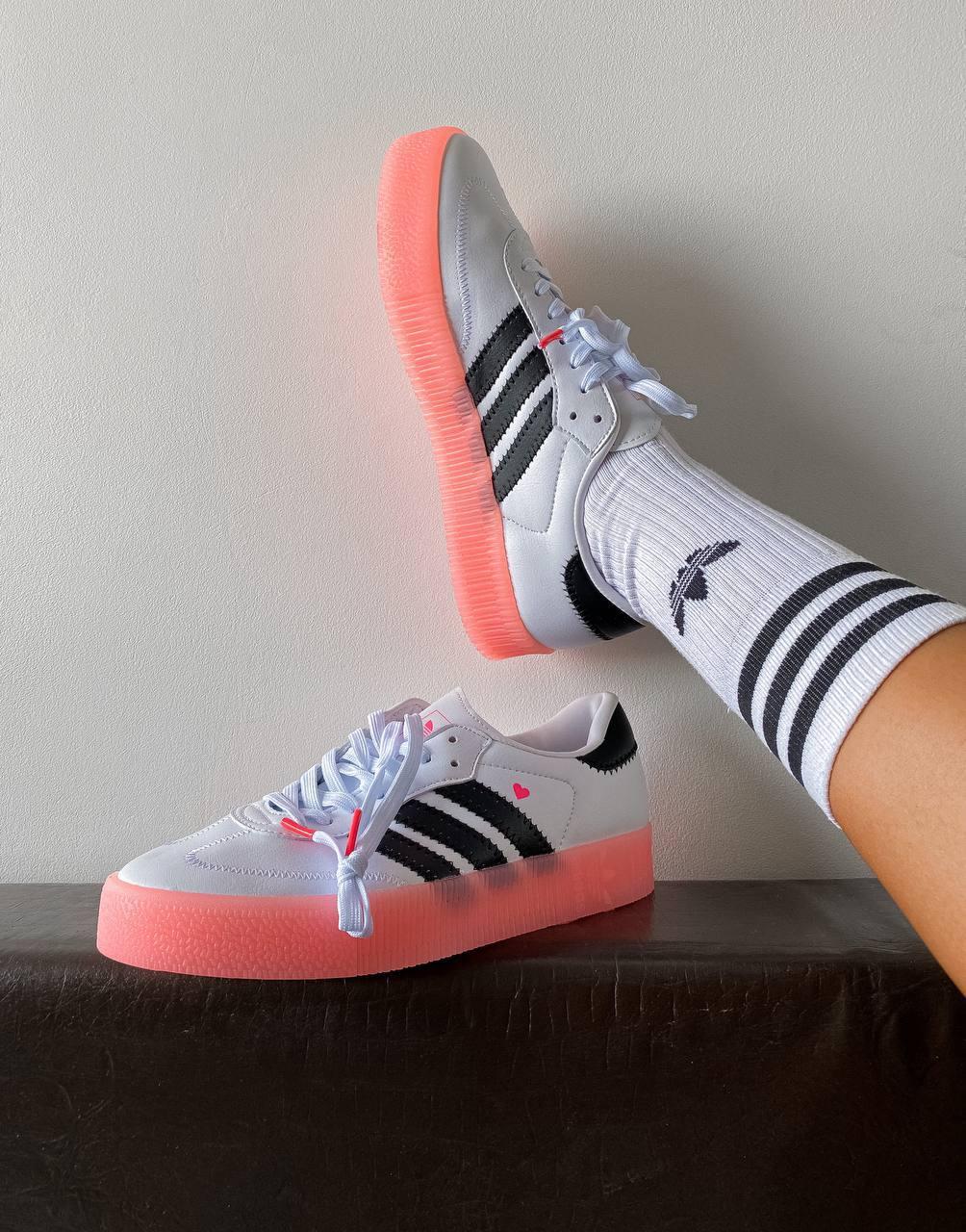 Adidas Samba White Black Pink