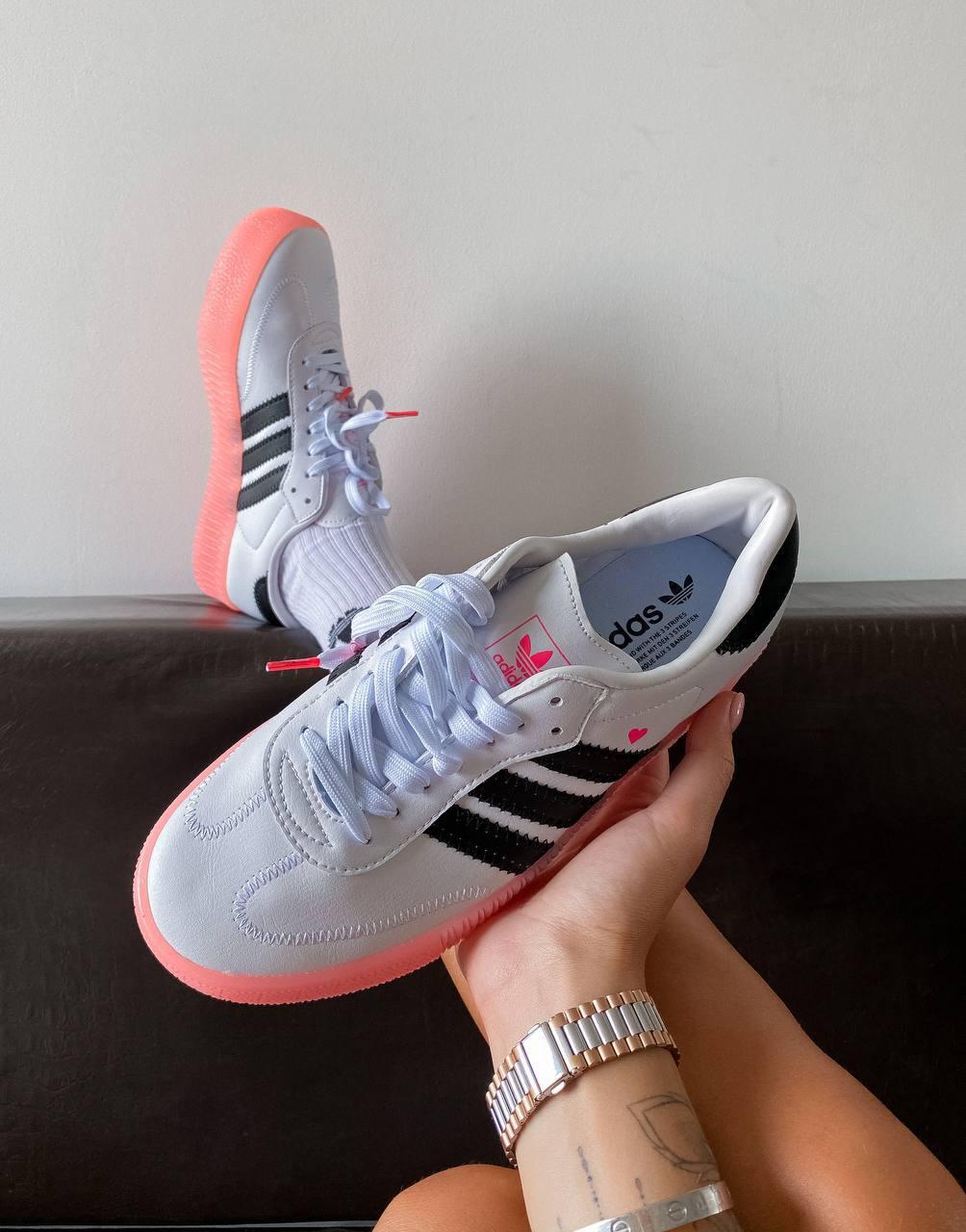 Adidas Samba White Black Pink