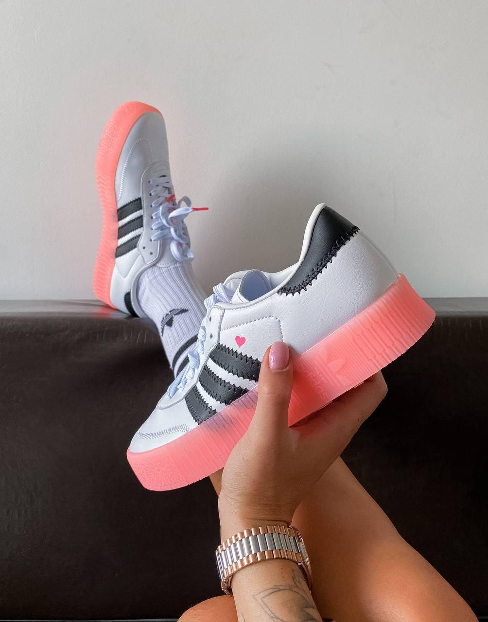 Adidas Samba White Black Pink