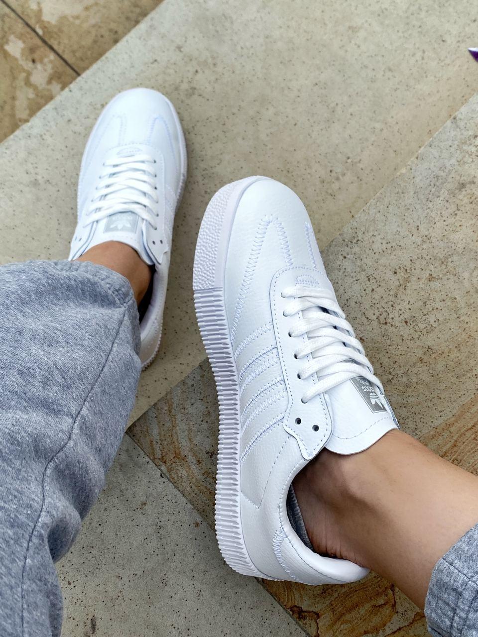 Adidas Samba White Silver 1