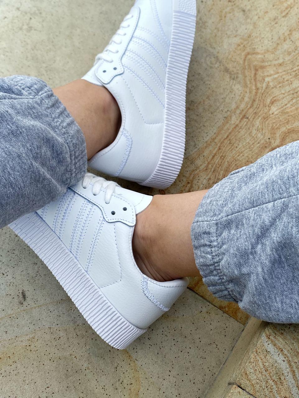 Adidas Samba White Silver 1