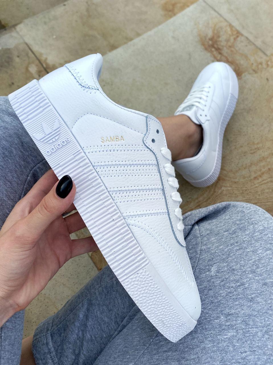 Adidas Samba White Silver 1