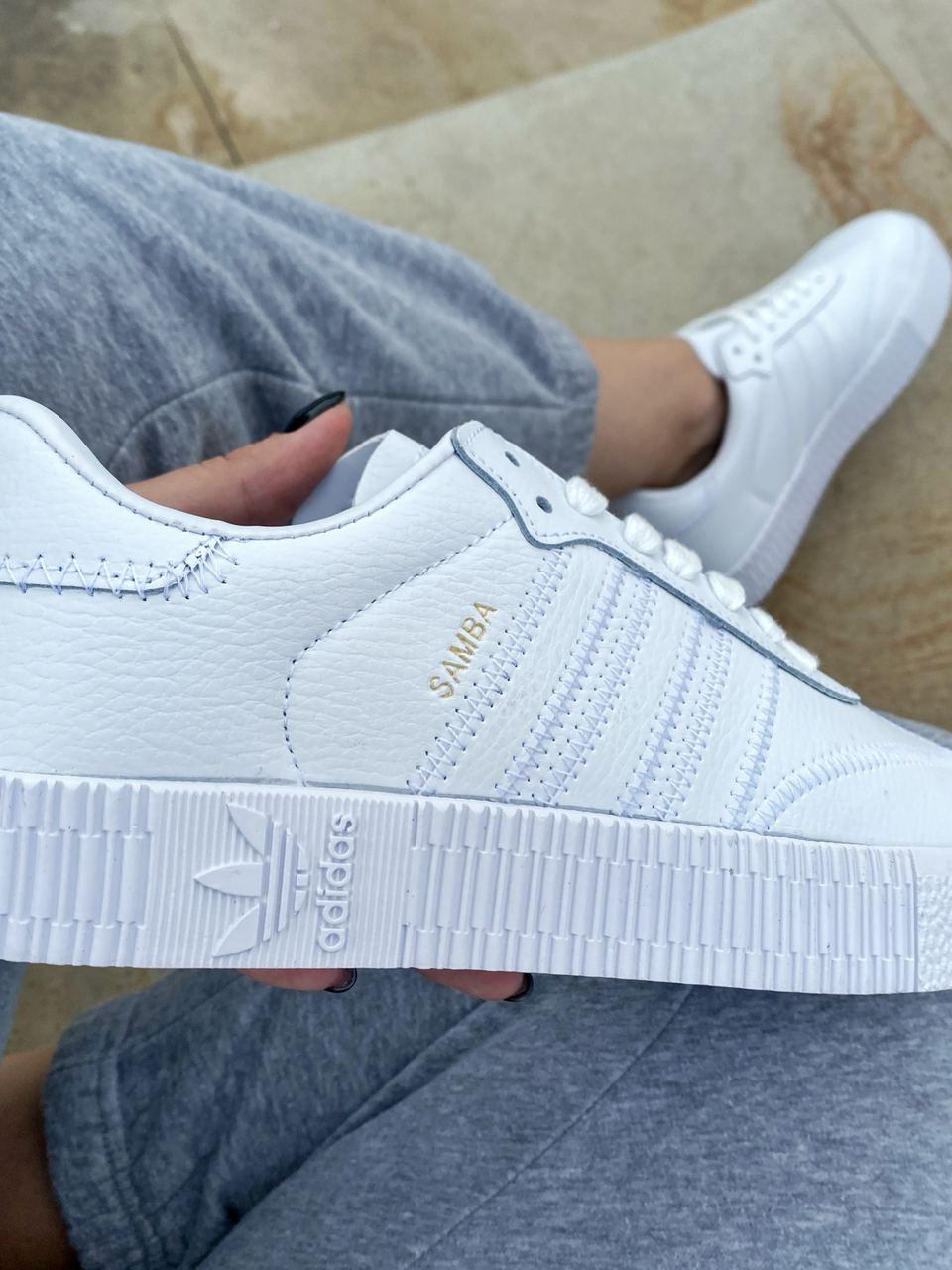Adidas Samba White Silver 1