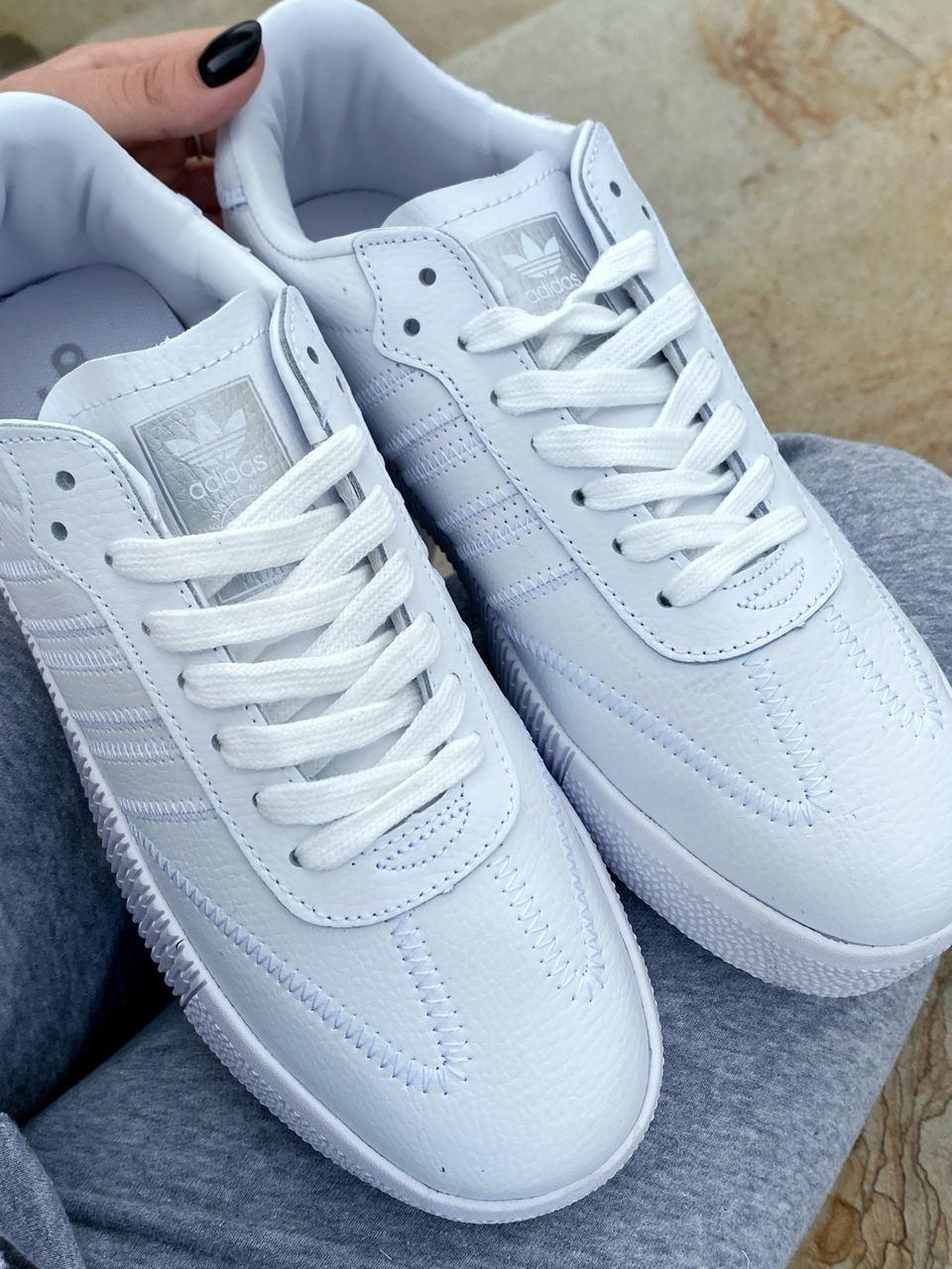 Adidas Samba White Silver 1