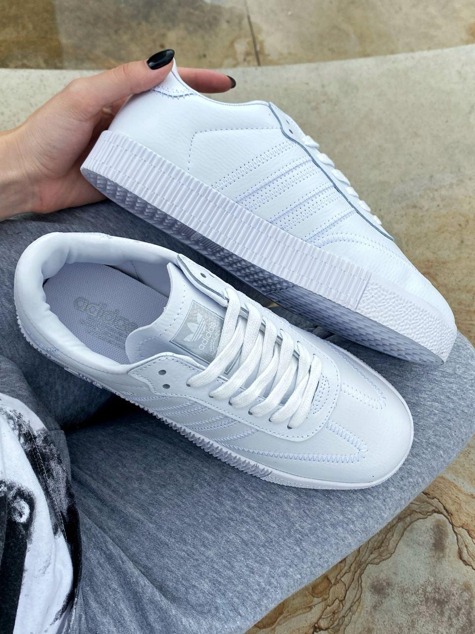 Adidas Samba White Silver 1