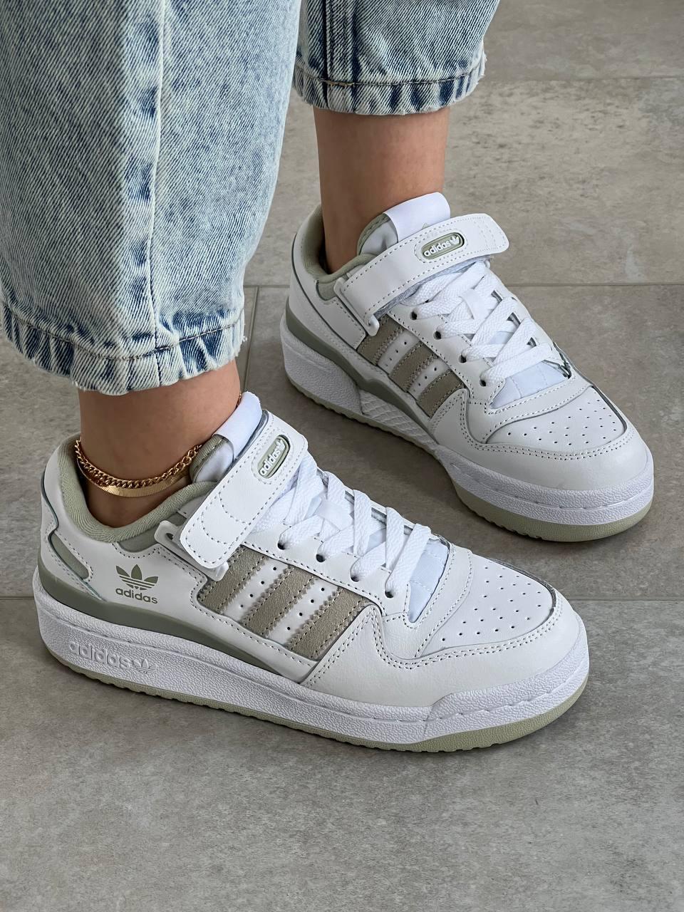 Adidas Originals Forum 84 Low White Olive