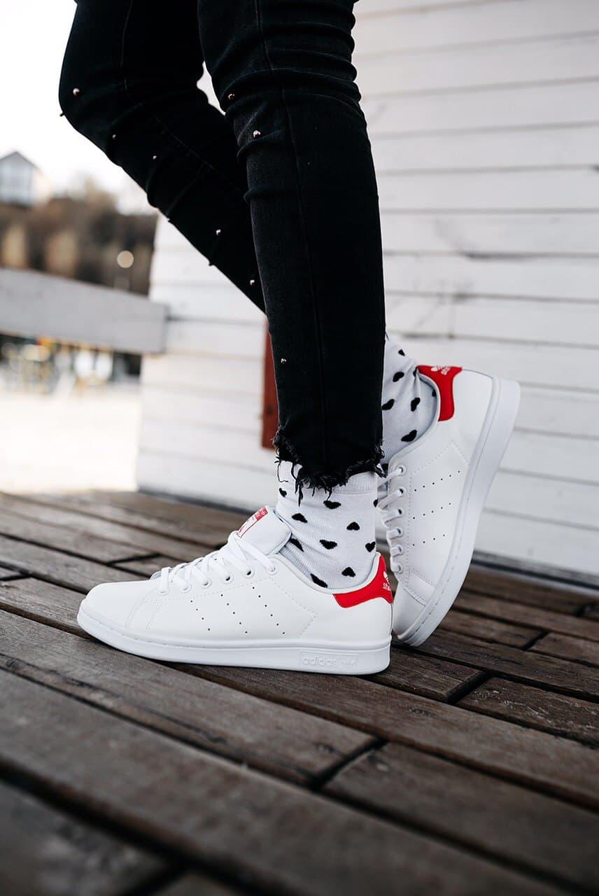 Adidas Stan Smith White Red