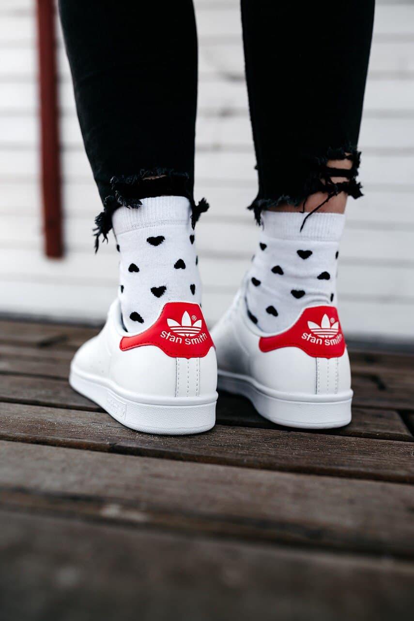 Adidas Stan Smith White Red