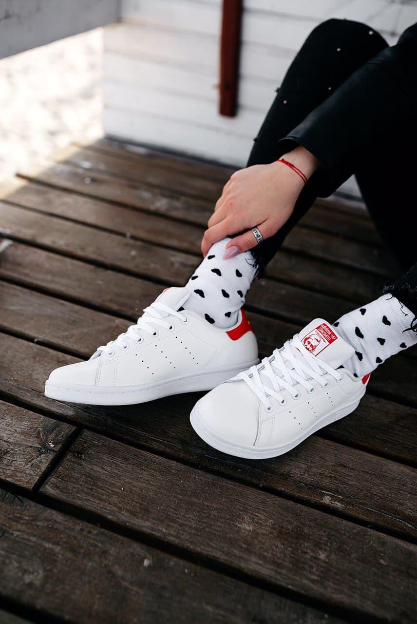 Adidas Stan Smith White Red