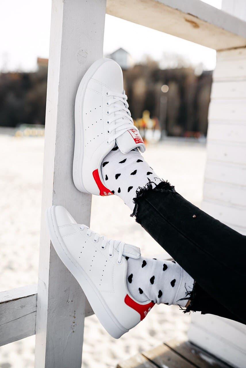 Adidas Stan Smith White Red