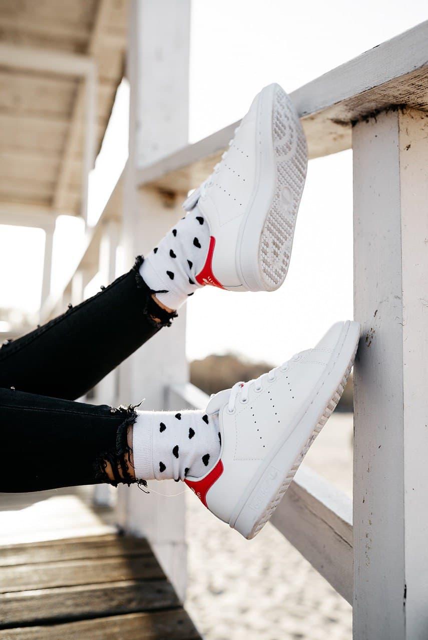 Adidas Stan Smith White Red