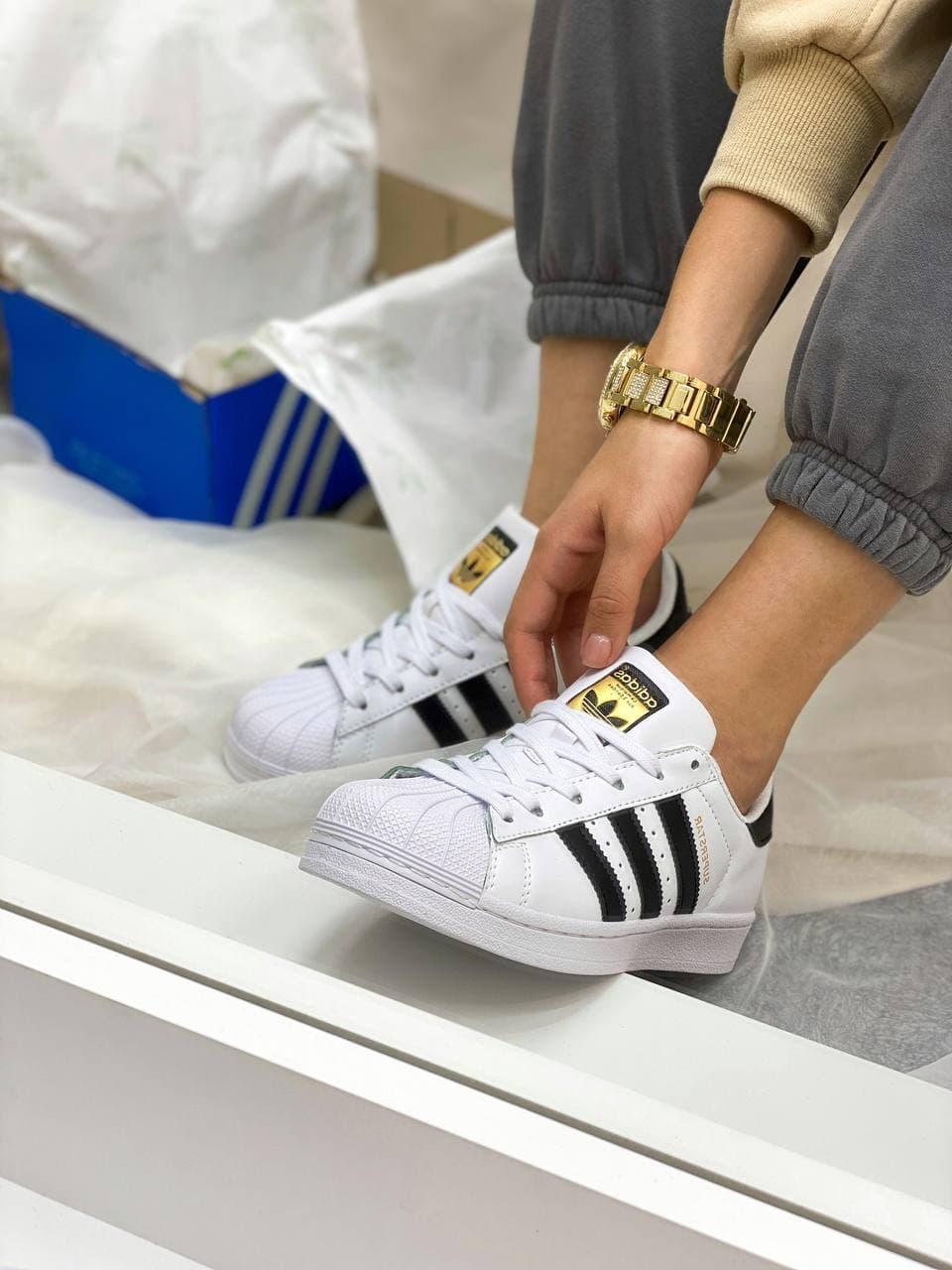 Adidas Superstar White Black