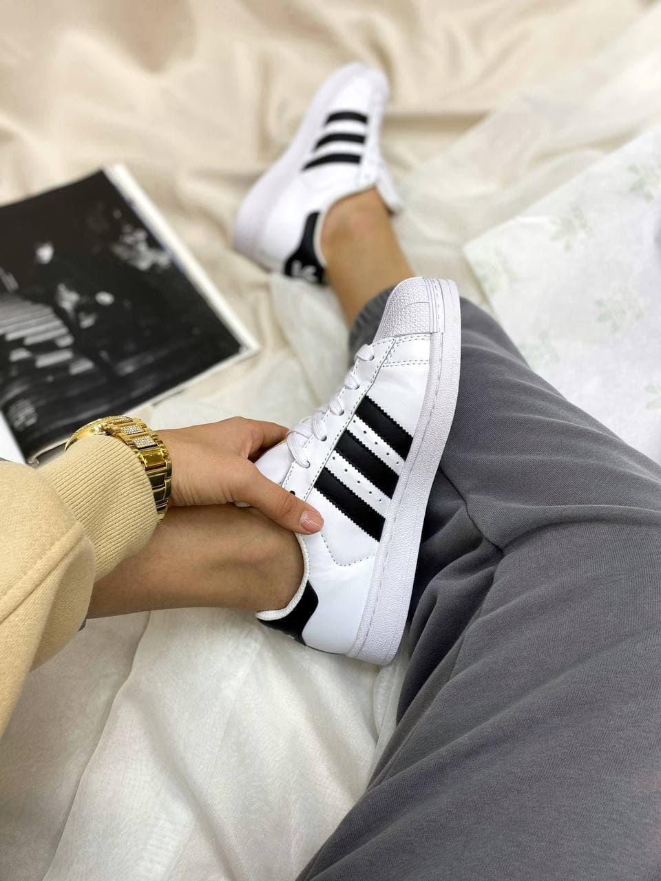 Adidas Superstar White Black