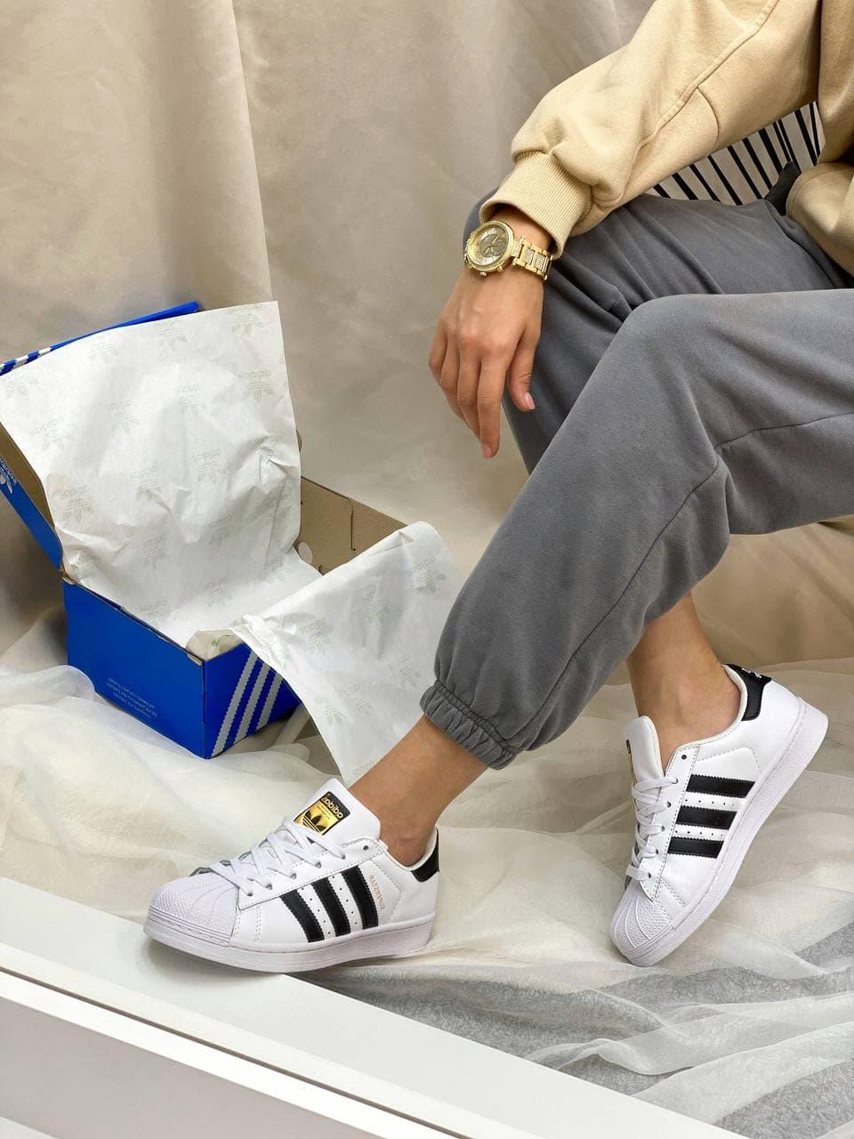 Adidas Superstar White Black