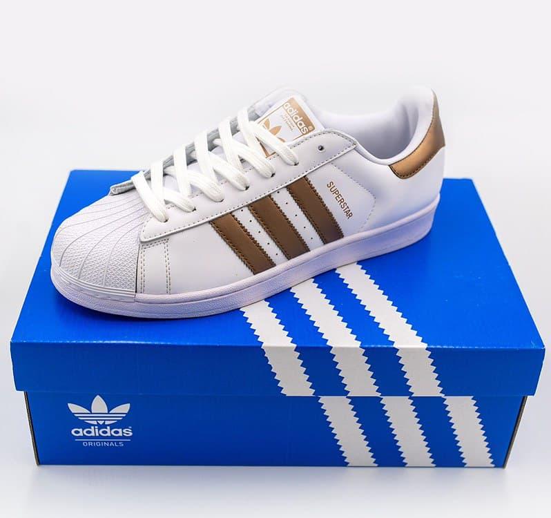 Adidas Superstar White Gold