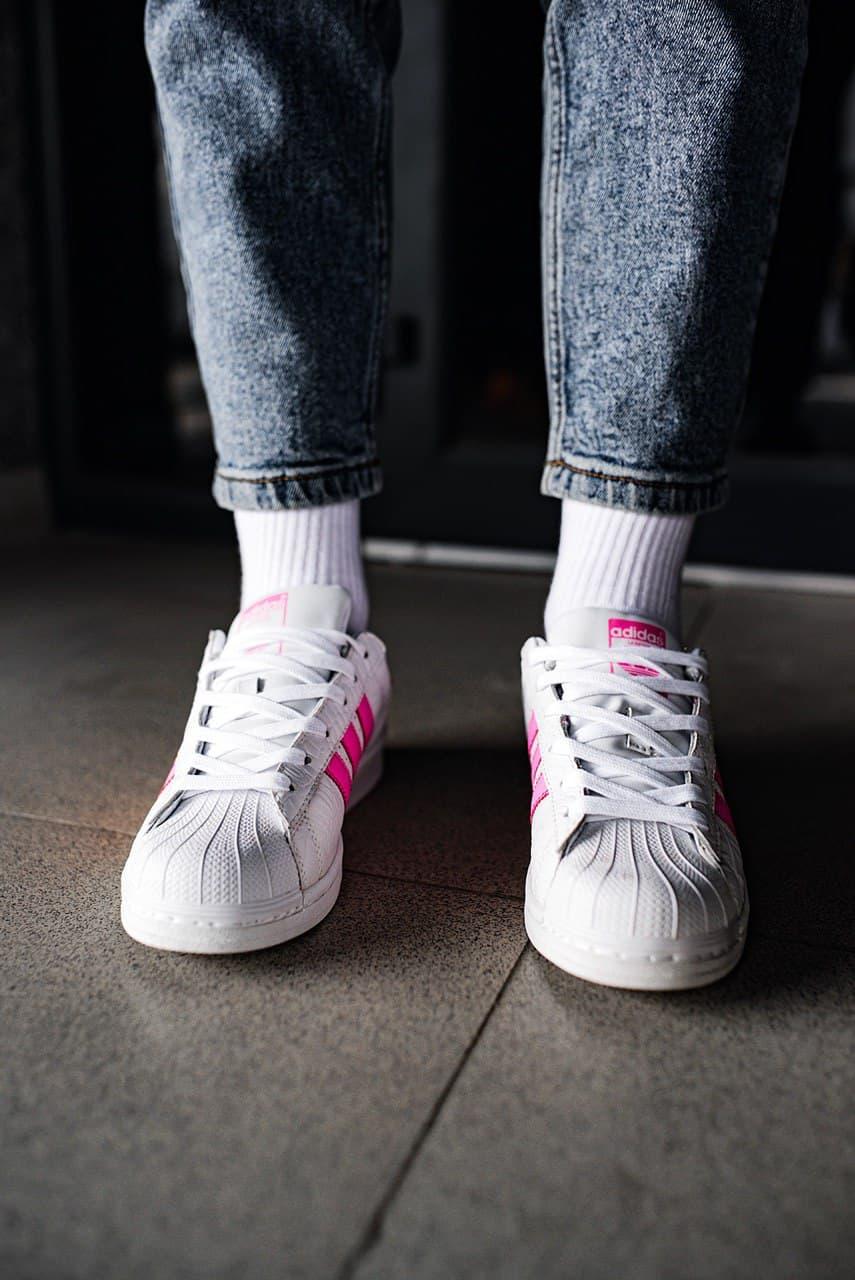 Adidas Superstar White Pink