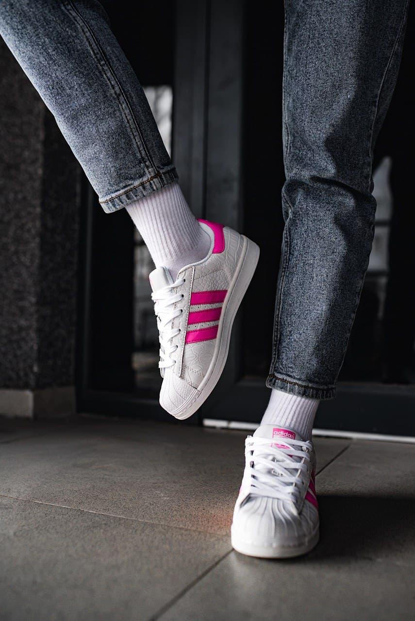 Adidas Superstar White Pink