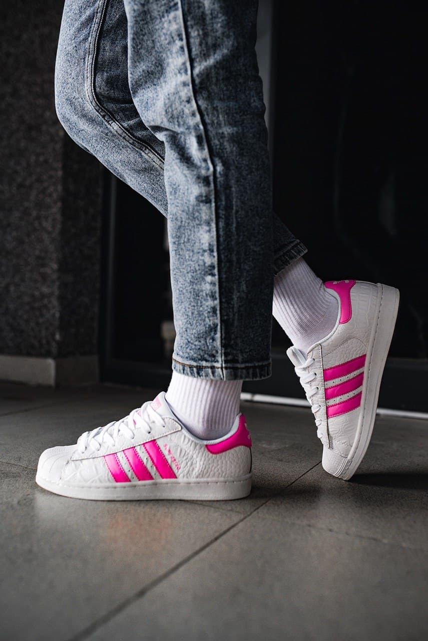 Adidas Superstar White Pink