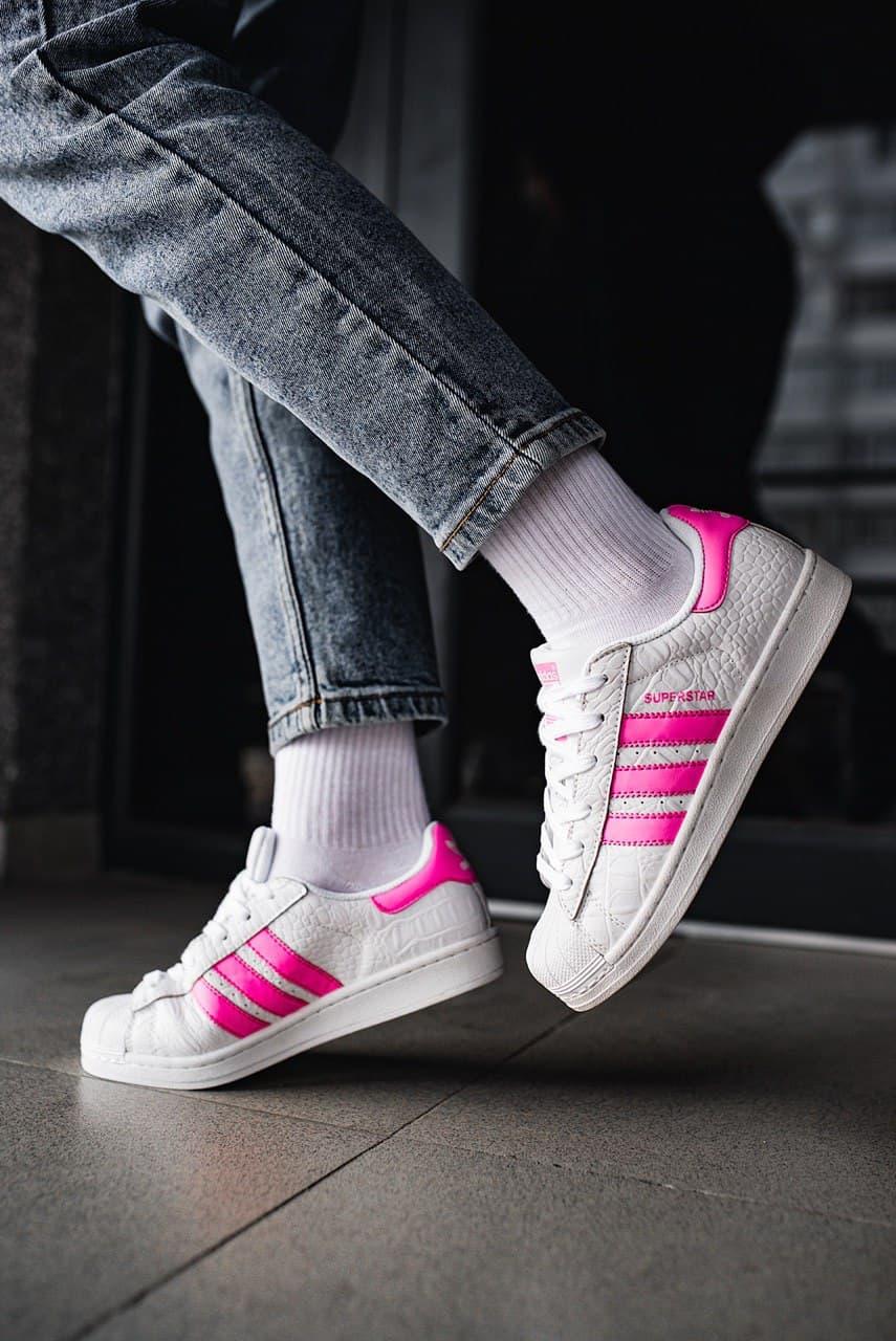 Adidas Superstar White Pink