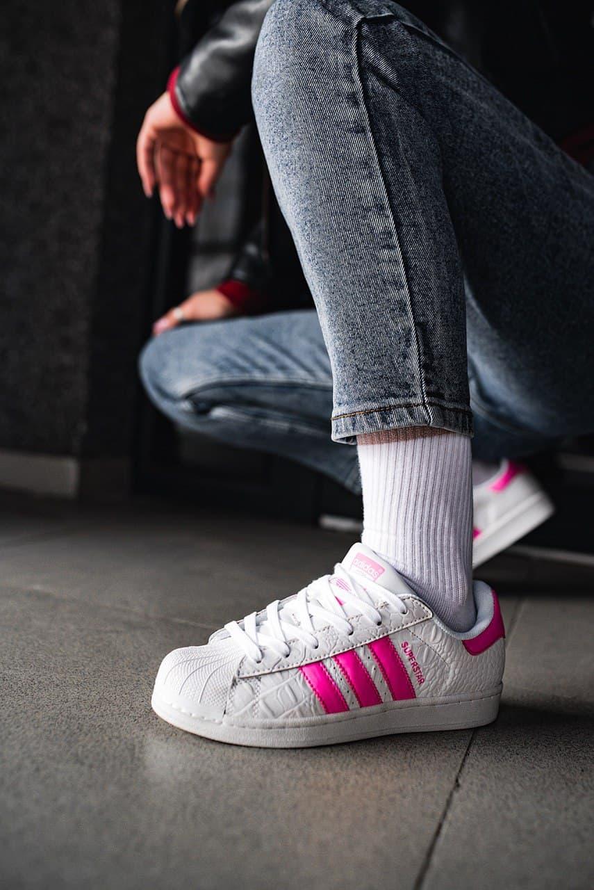 Adidas Superstar White Pink