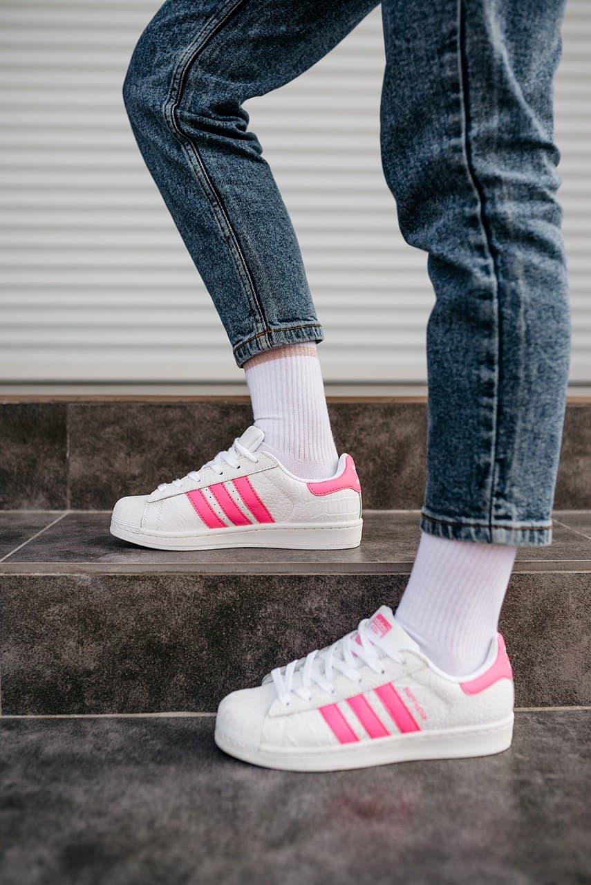 Adidas Superstar White Pink