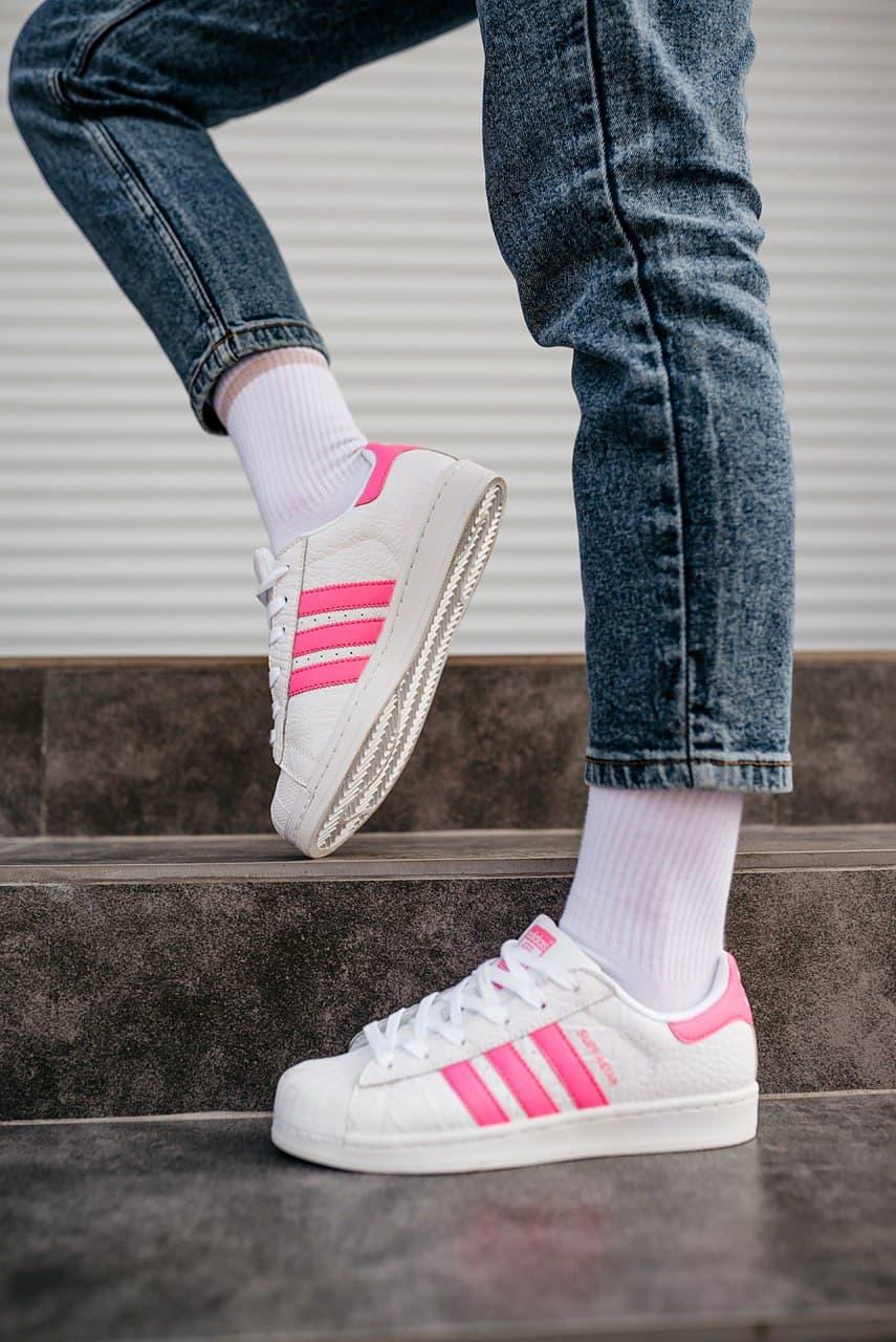 Adidas Superstar White Pink