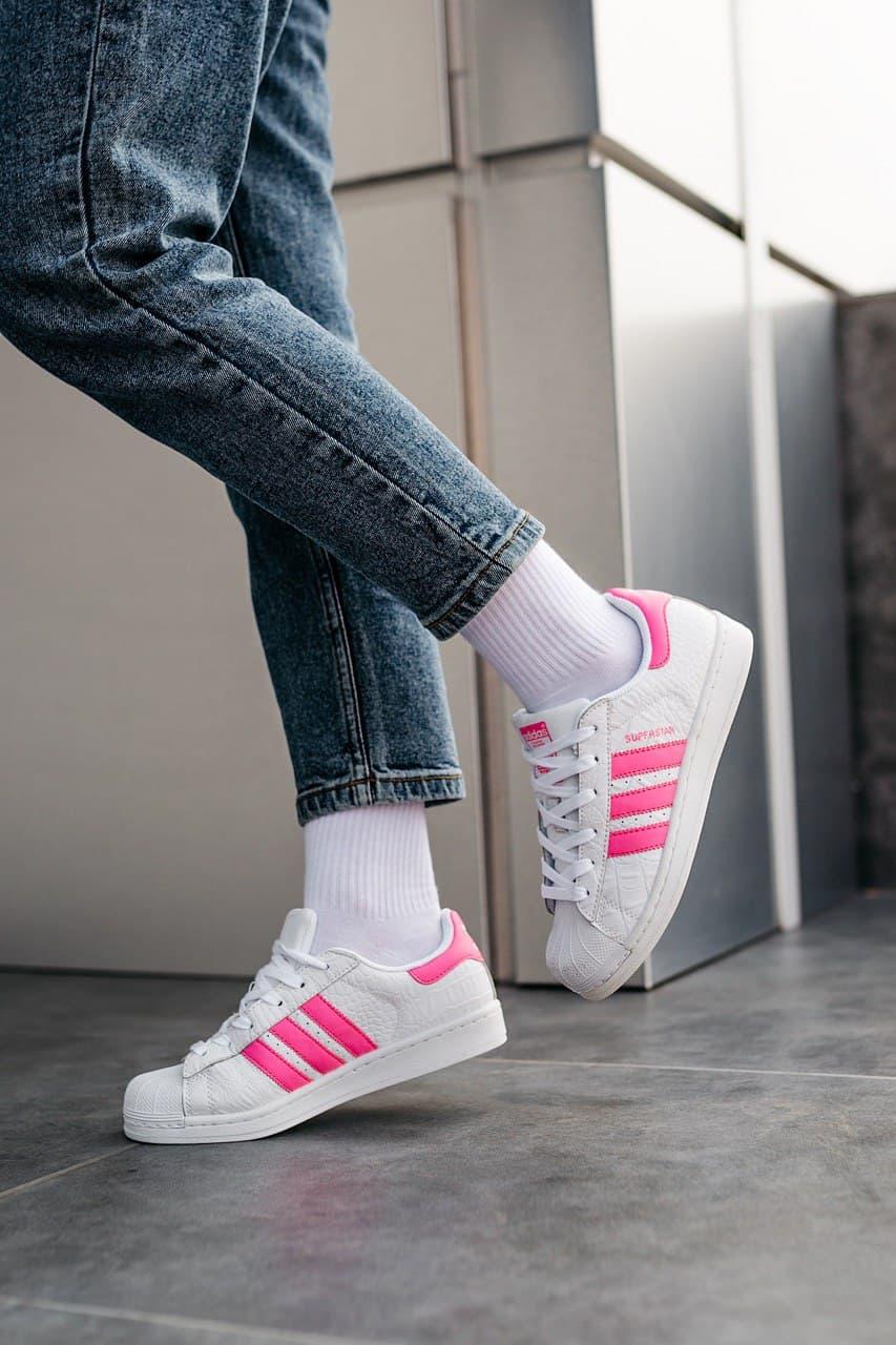 Adidas Superstar White Pink