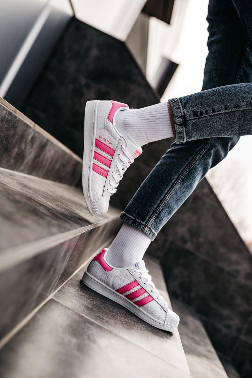 Adidas Superstar White Pink