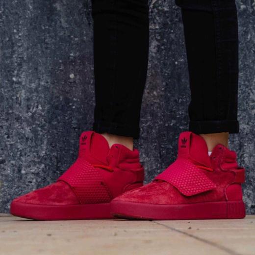 Adidas Tubular Invader Full Red (Без Меха)