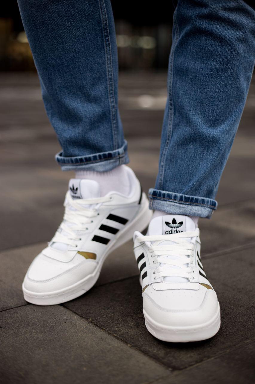 Adidas Drop Step Low White Black Gold