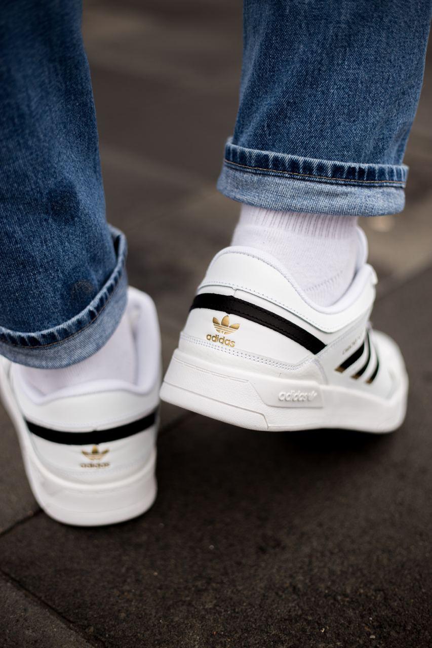 Adidas Drop Step Low White Black Gold