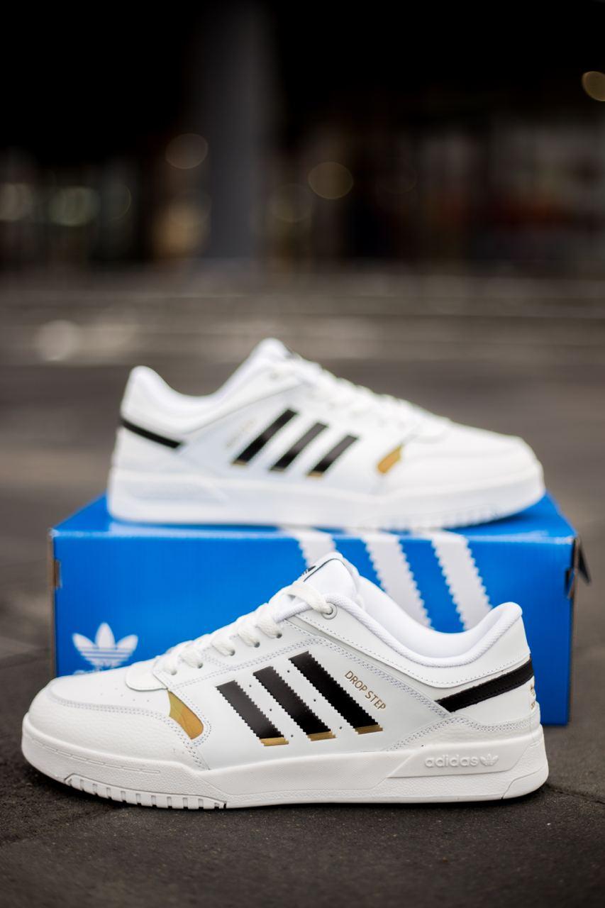 Adidas Drop Step Low White Black Gold